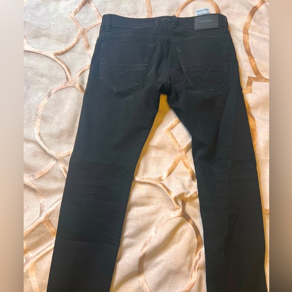 Diesel black denim pants. Worn twice. 30/32. - Picture 1 of 5